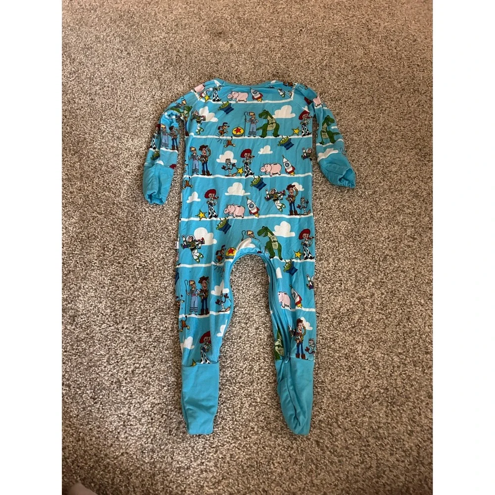 Little Sleepies Disney Toy Story Bamboo Zippy Blue 3-6 Months Woody Buzz Rex